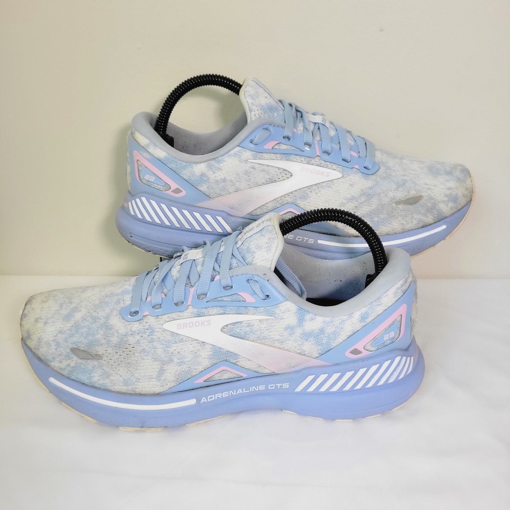 Brooks Adrenaline GTS 23 Womens Running Shoes Blue White 1203811B493 Size 10